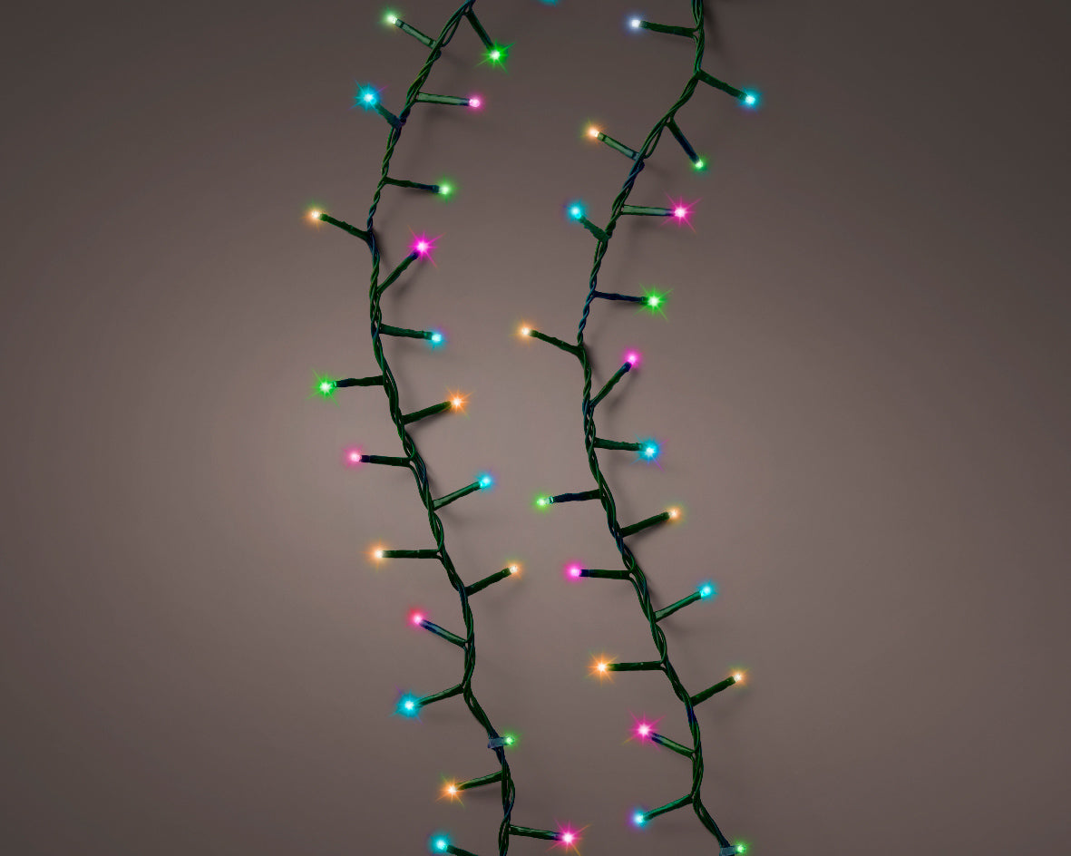 Luci led natalizie colorate 16 metri per interni ed esterni Kaemingk Luci led natalizie colorate 16 metri per interni ed esterni Kaemingk